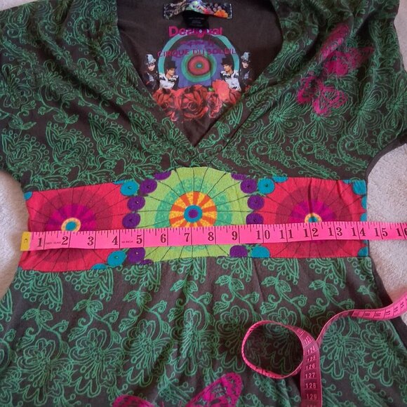 Desigual Inspired by Cirque Du Soleil Women's Large Multicolor Printed Dress - Picture 14 of 16